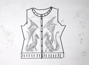 dragon sweater design